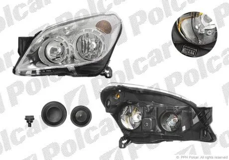 Фара основная Polcar 5510100E