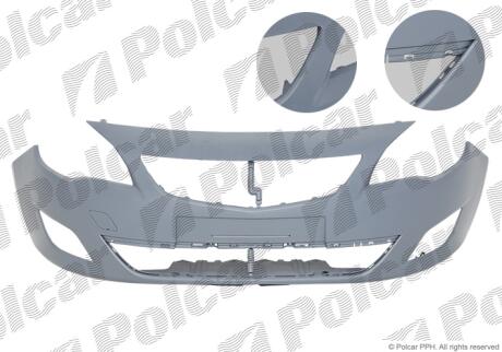 Бампер передний Polcar 551107-J