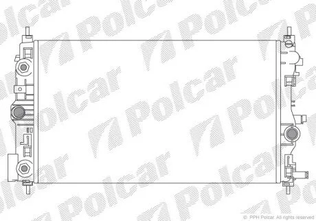Радіатори охолодження Polcar 551108-7