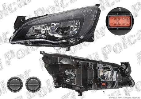 Фара основная Polcar 5511107H