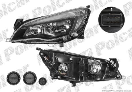 Фара основная Polcar 551110DE