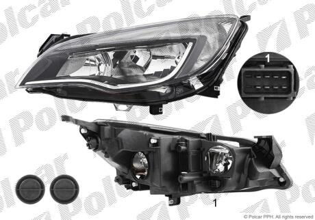 Фара основная Polcar 551110FE