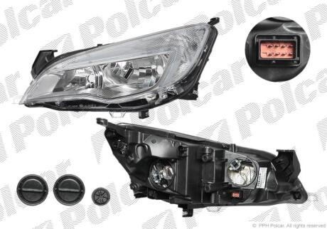 Фара основная правая H7, W21/5W Polcar 551110-H