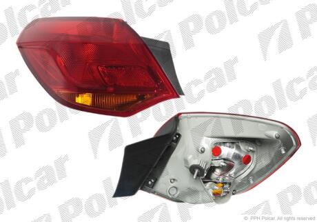 Фонарь задний слева наружный Polcar 551187-E
