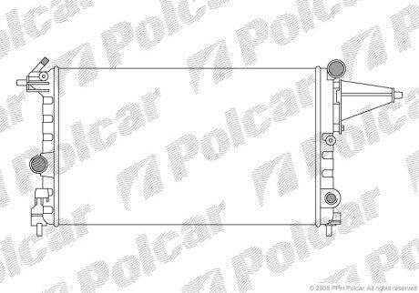 Радіатори охолодження Polcar 551408-4