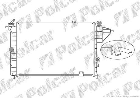 Радіатори охолодження Polcar 551408A3