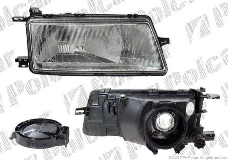 Фара основна права H4, W5W Polcar 551410-E