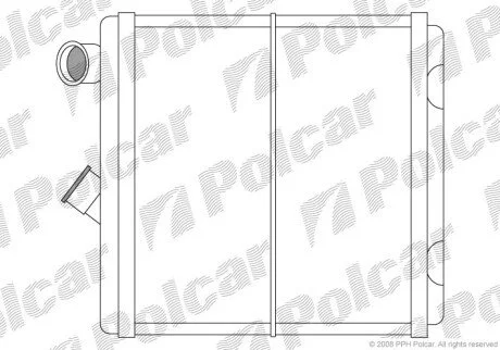 Радіатор обігрівача салону Polcar 5514N8-3