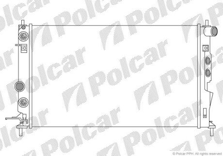 Радіатори охолодження Polcar 551608A3 (фото 1)