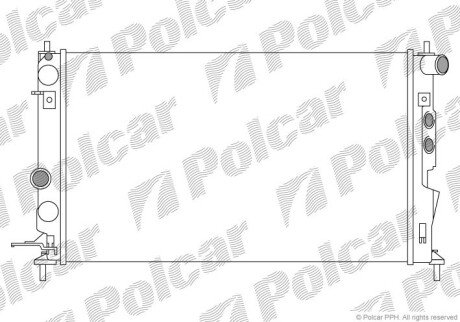 Радіатори охолодження Polcar 551608A4