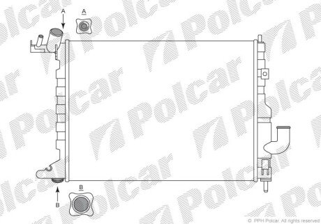 Радіатори охолодження Polcar 551608A5