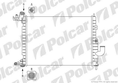 Радіатори охолодження Polcar 551608A8