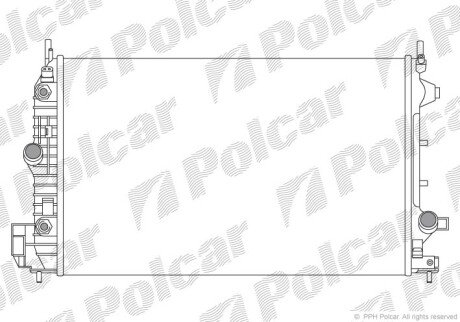 Радіатори охолодження Polcar 551808-6 (фото 1)