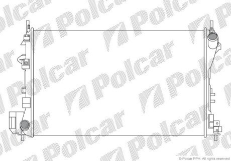 Радіатори охолодження Polcar 551808A4