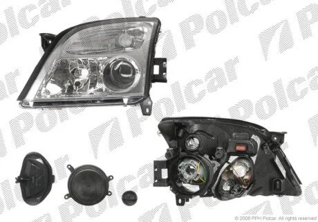 Фара основна ліва D2S, H7, PY21W, W5W Polcar 5518093E