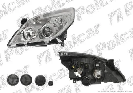 Фара основная правая H1, H7 Polcar 551910-VUA