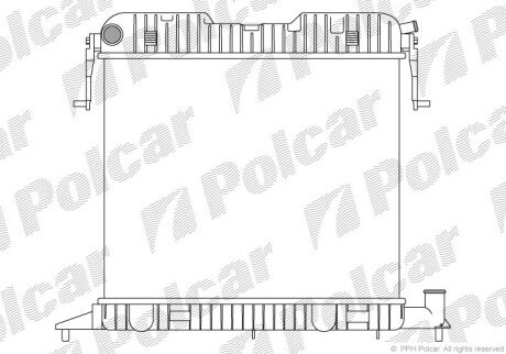 Радіатори охолодження Polcar 552508-3 (фото 1)