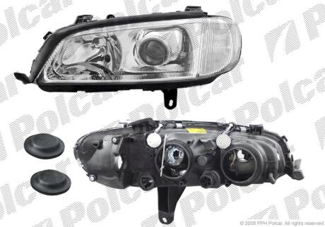 Фара основная правая D2S, H7, PY21W, W5W Polcar 552810-E