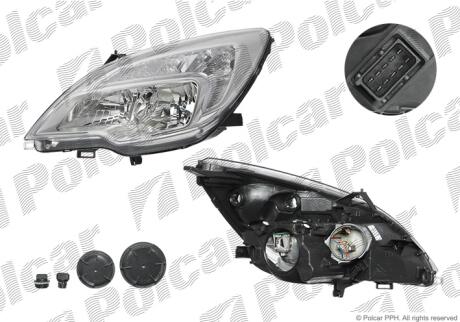 Фара основная правая H1, H7 Polcar 554609-EUA