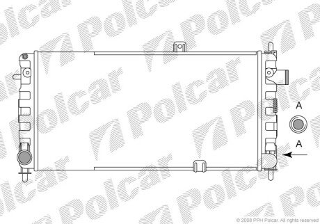 Радіатори охолодження Polcar 555108-2