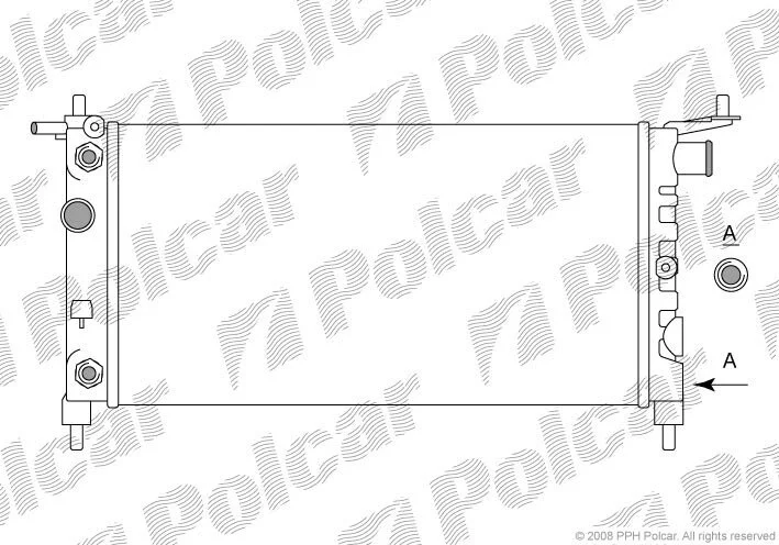 Радиатор охлаждения двигателя Polcar 555508-8 (фото 1)