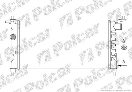 Радіатори охолодження Polcar 555508A1