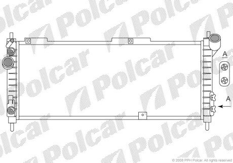 Радіатори охолодження Polcar 555508A6 (фото 1)