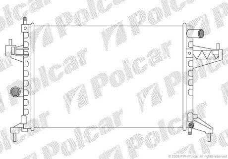 Радиаторы охлаждения Polcar 555608-3 (фото 1)