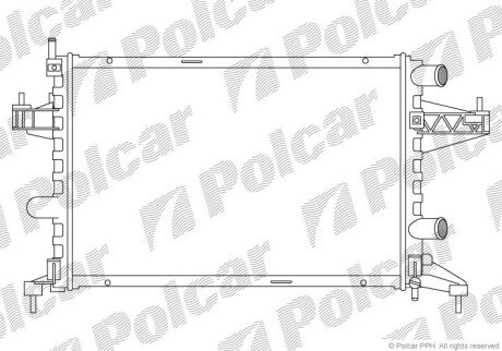 Радіатори охолодження Polcar 555608B1 (фото 1)