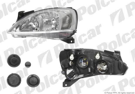 Фара основна ліва H1, H7, PY21W, W5W Polcar 5556091E