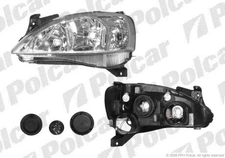 Фара основная левая H7, PY21W, W5W Polcar 5556093E