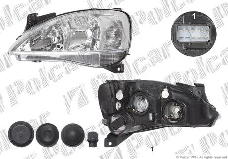 Фара основная Polcar 5556097E
