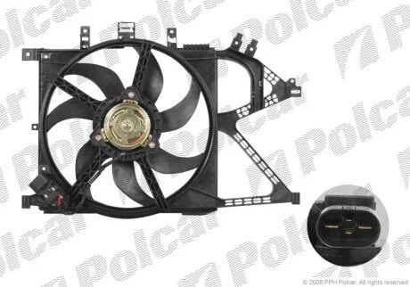 Вентилятори з корпусом / кронштейном Polcar 555623W4