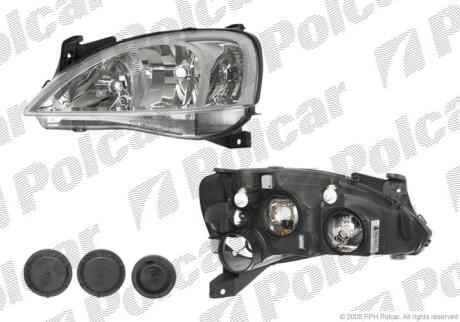 Фара основная левая H1, H7, PY21W, W5W Polcar 5557090E