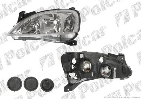 Фара основная правая H1, H7, PY21W, W5W Polcar 5557100E