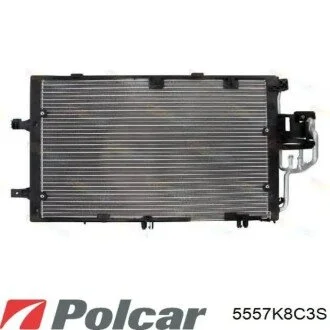 Радіатор кондиціонера (Конденсатор) з осушувачем Polcar 5557K8C3S