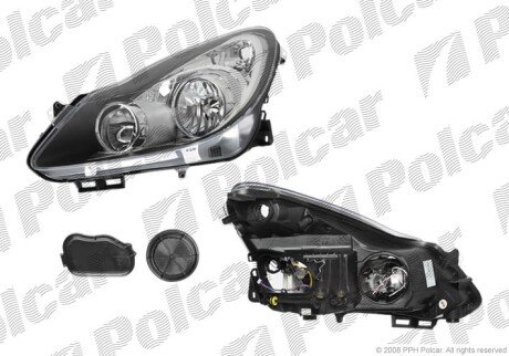 Фара основная левая H1, H7 Polcar 5558093V