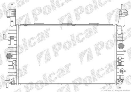 Радіатори охолодження Polcar 555908-4