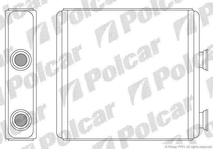Радиатор отопителя салона Polcar 5559N8-1 (фото 1)