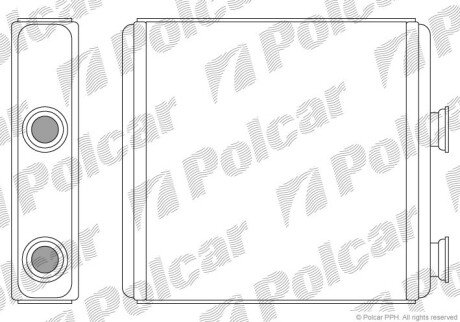 Радіатор обігрівача Polcar 5559N8-1