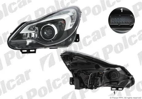 Фара основная Polcar 55B1091V