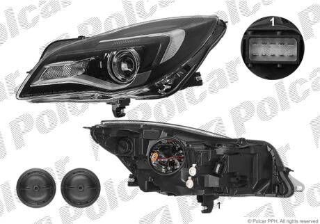 Фара основная Polcar 55D1091E