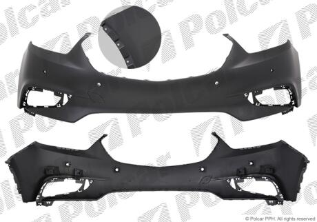 Бампер передній Polcar 55L307-1