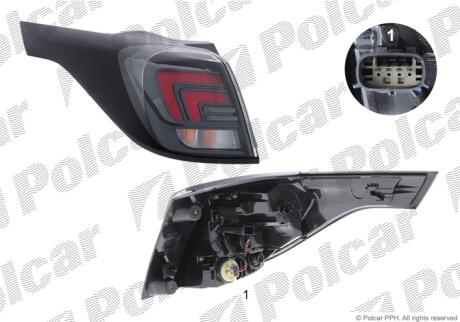 Фонарь задний справа наружный Polcar 55X1881H