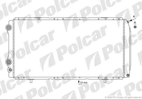 Радіатори охолодження Polcar 570208-2 (фото 1)