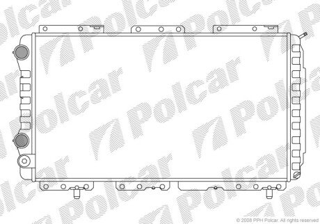 Радіатори охолодження Polcar 570208A3 (фото 1)