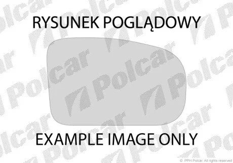 Скло дзеркала зовнішнього лівий Polcar 5702541E