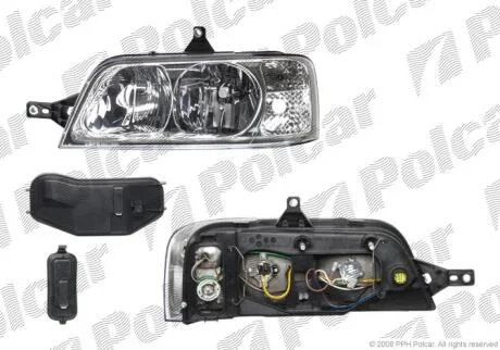 Фара основная правая H1, H7, PY21W, W5W Polcar 5704101E
