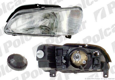 Фара основная правая H4, PY21W, W5W Polcar 5706102E