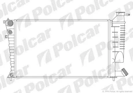 Радіатори охолодження Polcar 570708A6